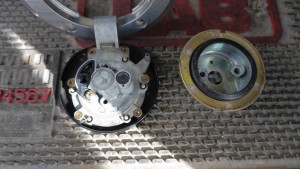 2003 Kawasaki Ninja Motorcycle Gas cap must be picked open to remove and disassembled.