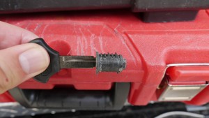 2003 Kawasaki Ninja Motorcycle Gas cap plug with blank key.